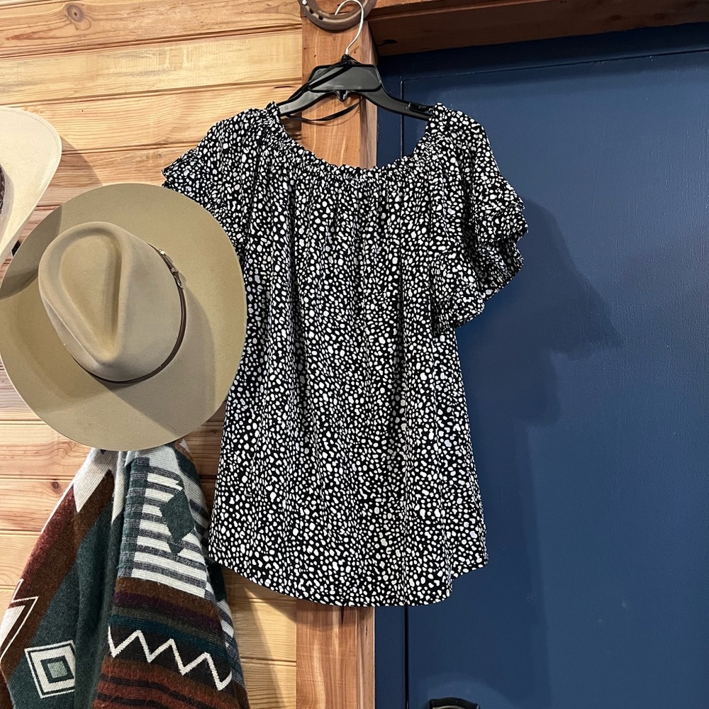 She + Sky off the Shoulder Blouse